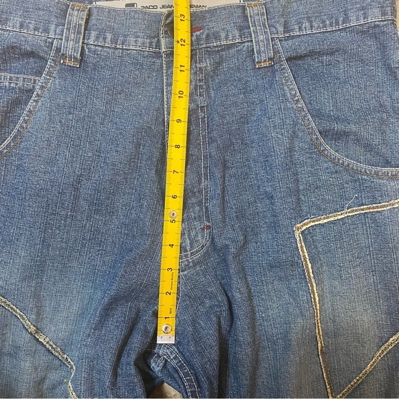 Vintage Y2K  Paco‎ Elite Jeans Patchwork Stitching Baggy Fit Wide Leg 36x31 - Picture 15 of 16